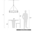 thumbnail image 6 of Golden Lighting Marco 8-light Chandelier in Matte Black, 6 of 10