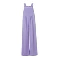 thumbnail image 2 of Women Casual Loose Sleeveless Jumpsuits Long Baggy Pants Rompers Jumpsuits with Pockets, 2 of 9