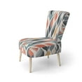 thumbnail image 3 of Designart "Retro Foliage Dream I" Multi-Color Drop Upholstered Accent Chair - Modern Arm Chair For Living Room, 3 of 7