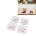 thumbnail image 4 of Snack Dish, 5.9in 4pcs Fruit Snack Plate Keep Tidy  For Restaurant For School, 4 of 8