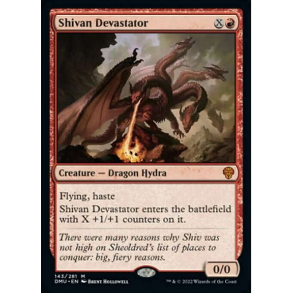 MtG Dominaria United Mythic Rare Shivan Devastator (FOIL) #143