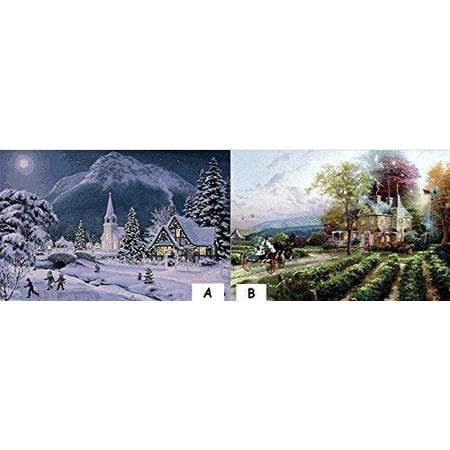 Lightahead Christmas Tapestry 26x18 Inch Double Sided Two Different Pictures Fiber Optic Lightahead Christmas Tapestry 26x18 Inch Double Sided Two Different Pictures Fiber Optic