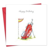 Twizler Birthday Card Golf - Happy Birthday Greeting Card for Men or Women - For Him or Her - Husband Dad Brother