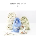 thumbnail image 2 of Drawstring Bag Reusable Cotton Linen Candy Snack Pouch Jewelry Holder Desktop Cookies Biscuits Organizer Favor Protector Type 4, 2 of 9