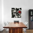 thumbnail image 2 of Global Gallery Dianne Loumer 'A Kiss in the Night (BW detail)' Canvas Wall Art, 2 of 4