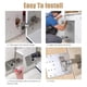 thumbnail image 3 of 6 Pcs Cabinet Hinge Repair Plate Kit with Screws, Stainless Steel Concealed Cupboard Door Hinge Rep, 3 of 5