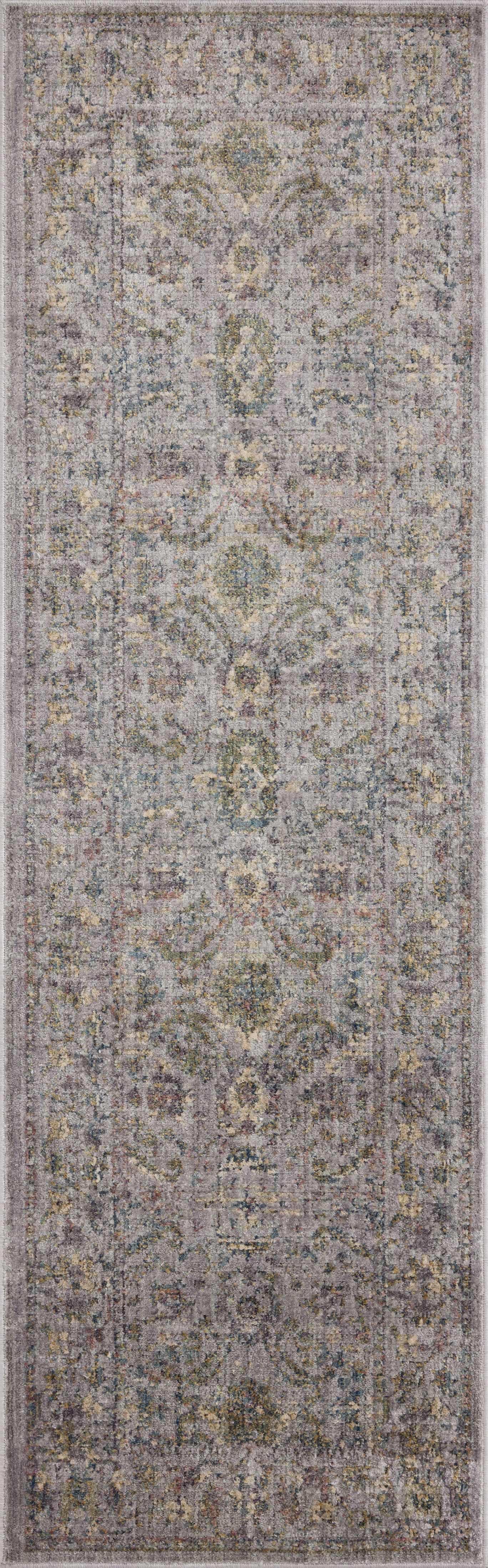 Jean Stoffer x Loloi Bradbury Grey / Multi 2'-6" x 10'-0" Runner Rug