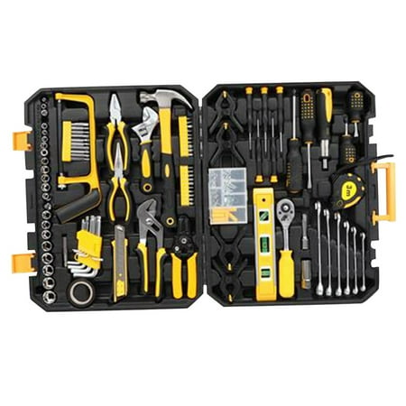 

198 Pcs/set Repair Tool Set Screwdriver Hammer Pliers Spanner Kit Workshop Maintenance Tool Set