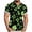 Green(New)B, variant on PNTUTB St. Patrick's Day Men's Fashion Print Collar Button Down Cardigan Short Sleeve Casual Loose Blouse