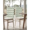 thumbnail image 4 of nqOlkjepod Sage Green Ombre Chair Covers Set of 8, Decorative Chair Back Cover, Modern Moire Water Ripple Stripe Dining Room Chair Slipcovers Removable Chair Protectors Covers for Party Banquet, 4 of 7