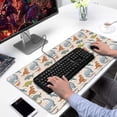 thumbnail image 2 of Long Mouse Pads for Desk,Beige Dinosaurs Birds Pattern Desk Mats on Top Of Desks, Desk Mouse Pad Extra Large with 3mm Non-Slip Base and Stitched Edge for Gaming,Office,Work,Home 31.5"x15.7", 2 of 6