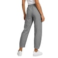 thumbnail image 6 of LNWUY Womens Barrel Pants High Elastic Waisted Summer Fashion Solid Color Capri Pants Loose Fit Casual Wide Leg Trousers Gray S, 6 of 7