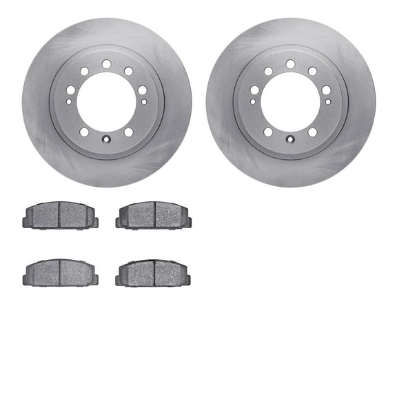 Dynamic Friction Company Rear Brake Rotors with 5000 Advanced Brake Pads 6502-72074