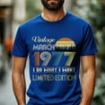 thumbnail image 2 of Vintage March 1977 T-Shirt - Retro Style Birthday Tee for Men - Meaningful Birthday Gift for March Born, 2 of 4