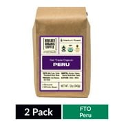 (2 pack) (2 Pack) Boulder Organic Coffee, Peru Organic & Fair Trade Single Origin Medium Roast Whole Bean Coffee, 12 oz Bag