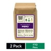 (2 pack) (2 Pack) Boulder Organic Coffee, Peru Organic & Fair Trade Single Origin Medium Roast Whole Bean Coffee, 12 oz Bag