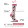 thumbnail image 2 of Bunny Rabbit Socks 2-Pack (Blush Heather/Charcoal Heather, Medium), 2 of 3