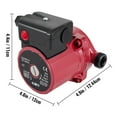 thumbnail image 2 of RS15-6 Hot Water Recirculating Pump 110 Circulation Pump 3/4-Inch NPT 3-speed 9.5 Gpm Water Heater Recirculation Pump ,Stable Operation, 2 of 6