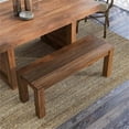 thumbnail image 5 of Bowery Hill Farmhouse Rustic Solid Wood Short Bench in Natural Tone, 5 of 8