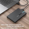 thumbnail image 3 of Carcasa para Disco Duro Externo de 2,5 Pulgadas con Puerto USB 3.0, 6 TB, Compatible con para Discos Duros SSD de 7 mm y 9,5 mm para Ordenadores Portátiles, 3 of 5
