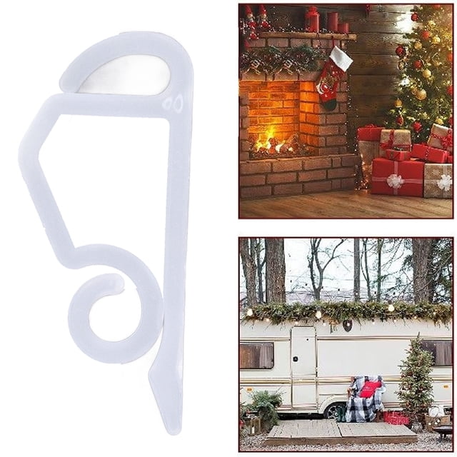 Gutter Clips, Christmas Lights Gutter Clips Plastic Waterproof Small For Party For Courtyard