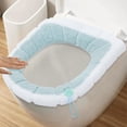 thumbnail image 6 of Clearance Toilet Seat Riser Household Universal Toilet Seat Thickened With Handle Winter Toilet Ring Washable Sets Wear Knitted Toilet Seat, 6 of 7