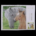 thumbnail image 4 of DIY Horses Cushion Carpet Mat Latch Hook Rug Kits Hand Craft Embroidery Pillowcase Crocheting Handmade Kids Children Gift, 4 of 8