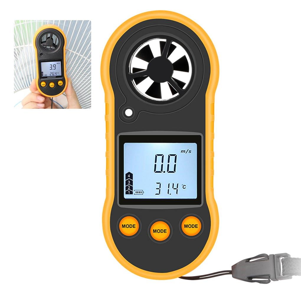 RZ818 Wind Speed Meter 030M/S HandHeld Anemometer LCD Backlight