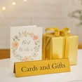 thumbnail image 2 of Gold Metal Tabletop Cards & Gifts Sign, Gold, by Way To Celebrate, 2 of 6