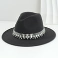 thumbnail image 2 of GPOECD Stylish Western Cowboy Hat with Rhinestone Embellishments for Country Dance Parties and Events Grey,One Size, 2 of 3