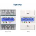 thumbnail image 5 of Medidor de Energía Trifásico de 4 Hilos 220/380V 5-80A Medidor de Consumo de Energía kWh Instalación en Carril DIN Medidor Eléctrico Digital con Pantalla LCD Retroiluminada, 5 of 5