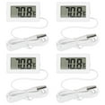 thumbnail image 1 of 4pcs Professional Aquarium Thermometers Temperature Measure Tools for Indoor (White), 1 of 8