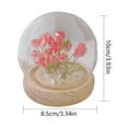 thumbnail image 6 of Yibooy LED Tulip Night Light DIY Material Kit Handmade Flower Lamp Craft (20pcs Pink), 6 of 10