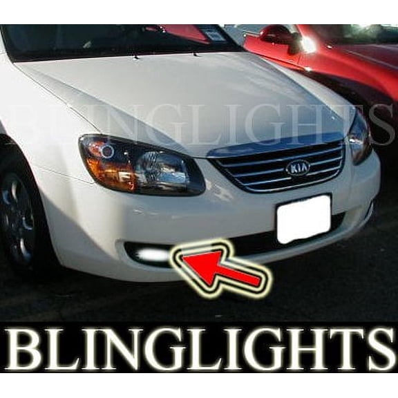 For 2007 2008 2009 Kia Spectra Sedan Xenon Foglamps Foglights Fog Lamps Driving Lights Kit ex lx