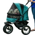 thumbnail image 2 of Pet Gear NO-ZIP Double Pet Stroller Pine Green, 2 of 2
