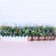 thumbnail image 5 of Valla en maceta flor artificial tela de simulación flor hogar boda decoración floral falsa, blanco y morado Vogacara HA7817-04B, 5 of 5