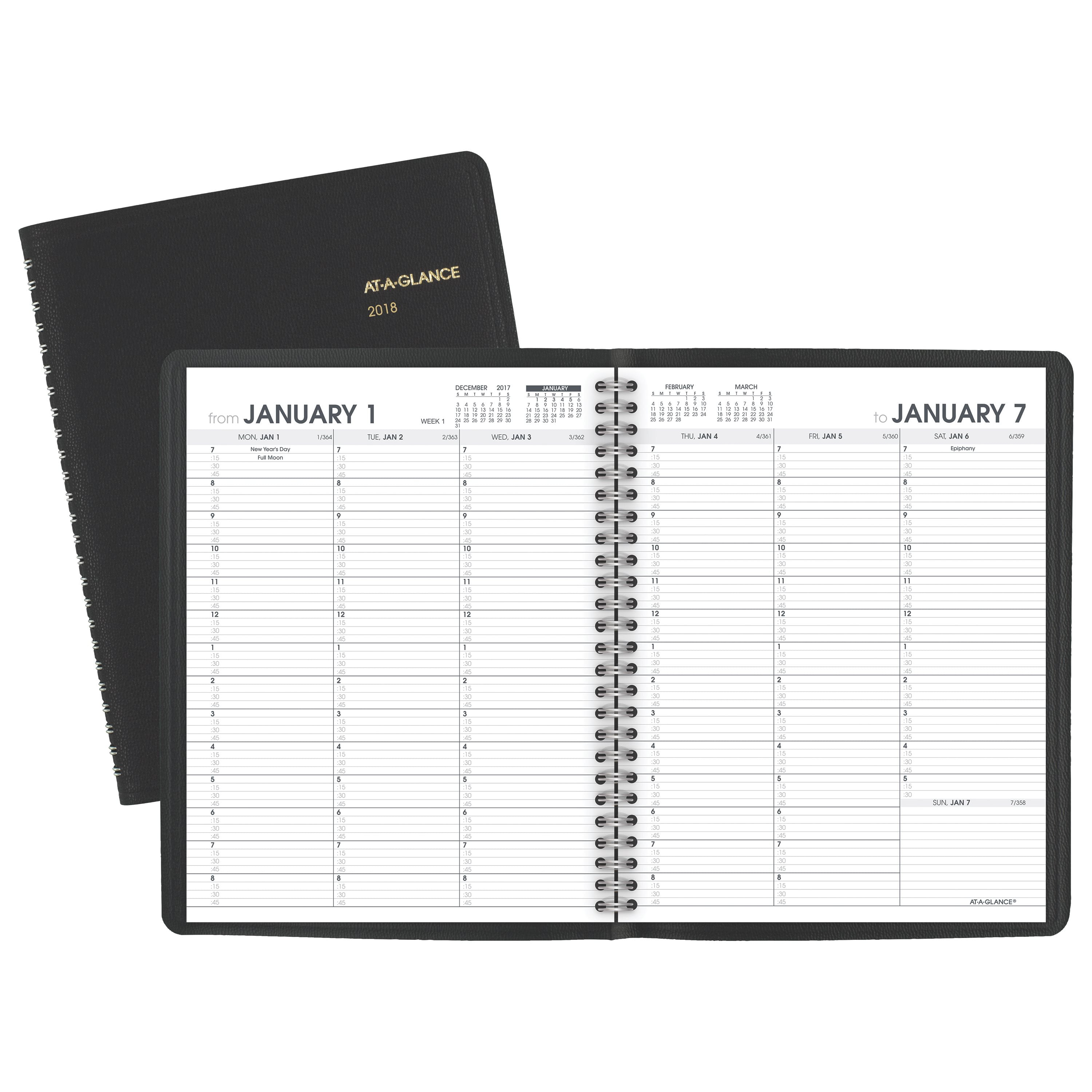 AT-A-GLANCE Weekly Appointment Book/Planner, 12 Months, July Start, 6 7 ...