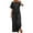 Black, variant on Two Piece Sets for Women Summer Casual Loose Round Neck Short Sleeve Crop Tops and Wide Leg Pants Lounge Sets Vacation Travel Outfits