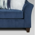 thumbnail image 5 of Roundhill Furniture Camero Pillowback Sofa and Loveseat Set, Blue Polyester Upholstery, 5 of 5