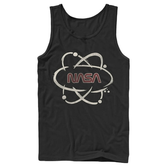 Men's NASA Atom Path Logo  Tank Top Black X Large