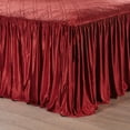 thumbnail image 5 of Levtex Home - Birch Hill Caserta Bedspread - Twin Bedspread - Arabesque Medallion - Red Velvet - Bedspread (39x75+30in. drop) - Velvet/Polyester, 5 of 6