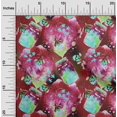 thumbnail image 2 of oneOone Silk Tabby Maroon Fabric Watercolor Fabric For Sewing Printed Craft Fabric By The Yard 42 Inch Wide-FZ, 2 of 6