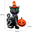 thumbnail image 2 of Inflable Halloween Gato Con Calabaza Luz Led 2.4m, 2 of 4