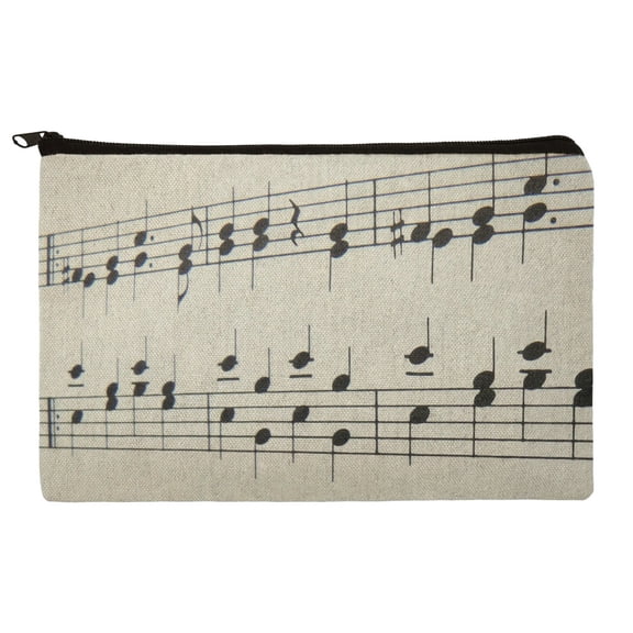 Sheet Music Musical Notes Score Musician Pencil Pen Organizer Zipper Pouch Case