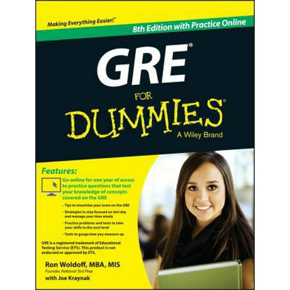Pre-Owned GRE for Dummies: With Online Practice Tests (Paperback) 1118911644 9781118911648