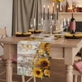 thumbnail image 2 of Table Runners 72 Inches Long Dress Scarves, Farmhouse Sunflower Farmhouse Kitchen/Dining Table Runner, Coffee Tablerunners, Vintage Daisy Butterflies Rustic Wood 18x72 Inch, 2 of 9