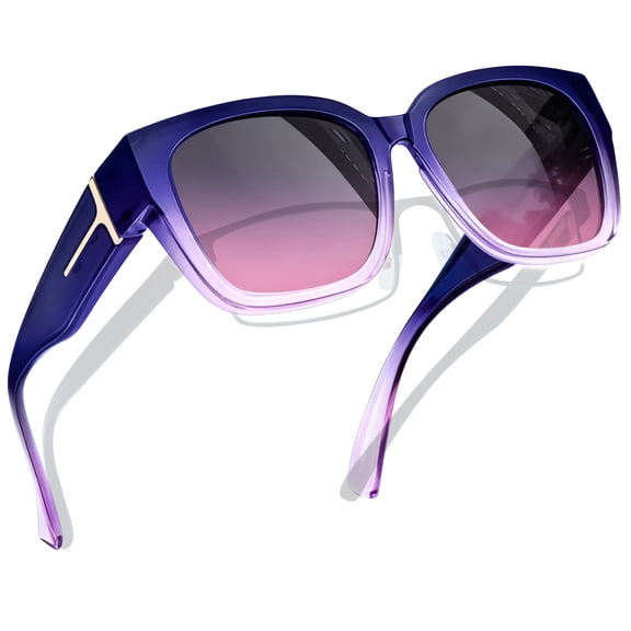 Joopin Oversized Fit over Glasses Sunglasses for Women Men, Wrap Around Polarized Sunglasses