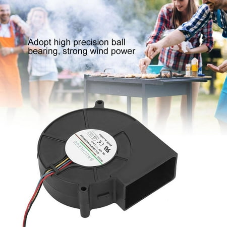 

OTVIAP BBQ Air Blower Electric Air Blower BBQ Fan Air Blower for Barbecue Picnic Camping Fire Charcoal Starter 12V 2.94A