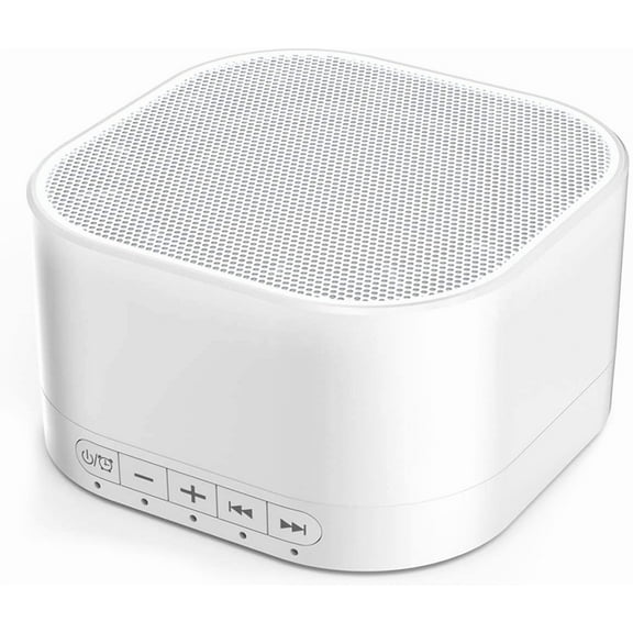 Magicteam White Noise Machine with 20 Non Looping Natural Soothing Sounds and Memory Function 32 Levels of Volume Powered by AC or USB and Sleep Sound Timer Therapy