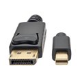 thumbnail image 3 of Tripp Lite 6 ft. Mini DisplayPort to DisplayPort 4K @ 60 Hz Adapter Cable (M/M), 4096 x 2160 (4K x 2K), Black, 3 of 11